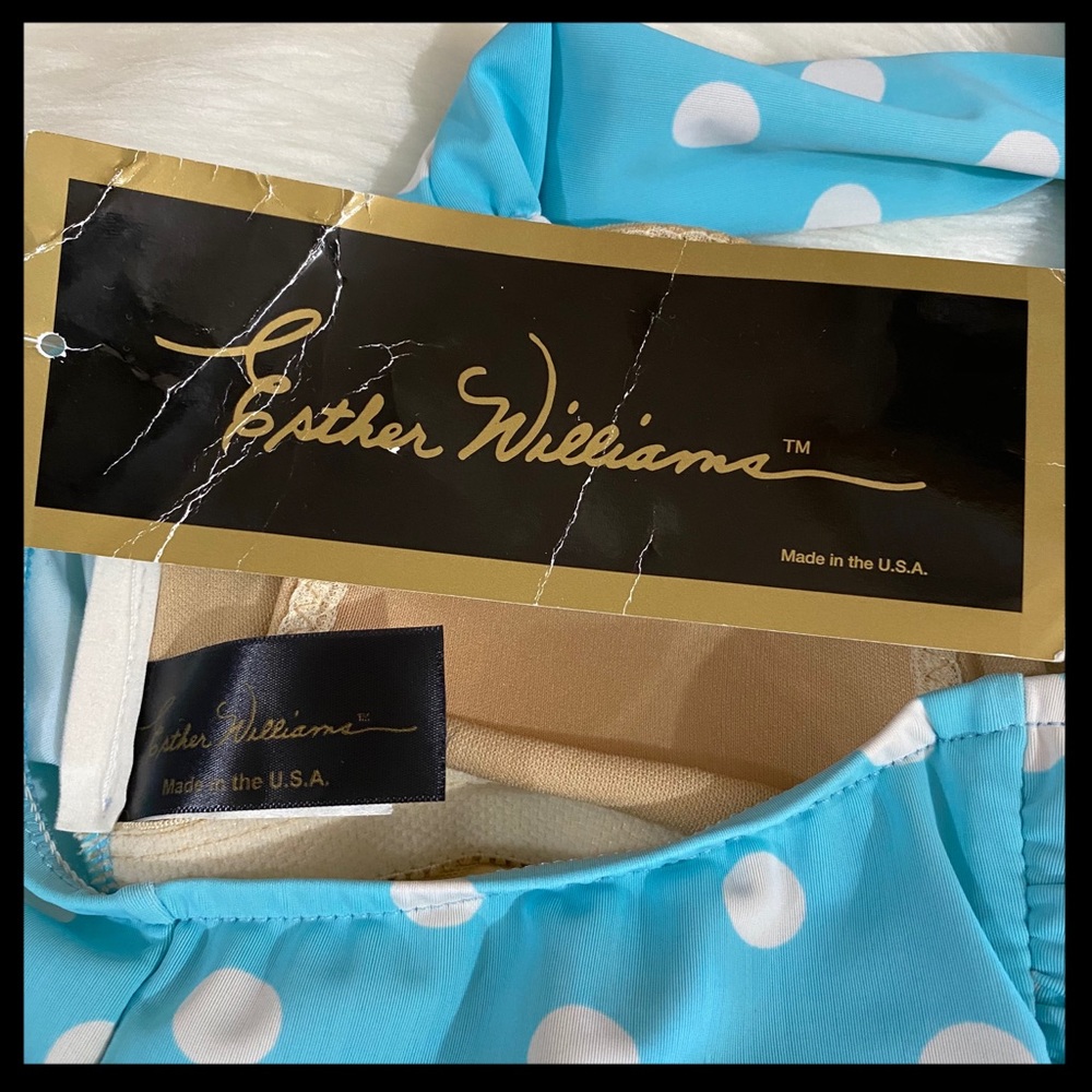 NWT Modcloth Esther Williams Polka Dot Swimsuit - Picture 4 of 5
